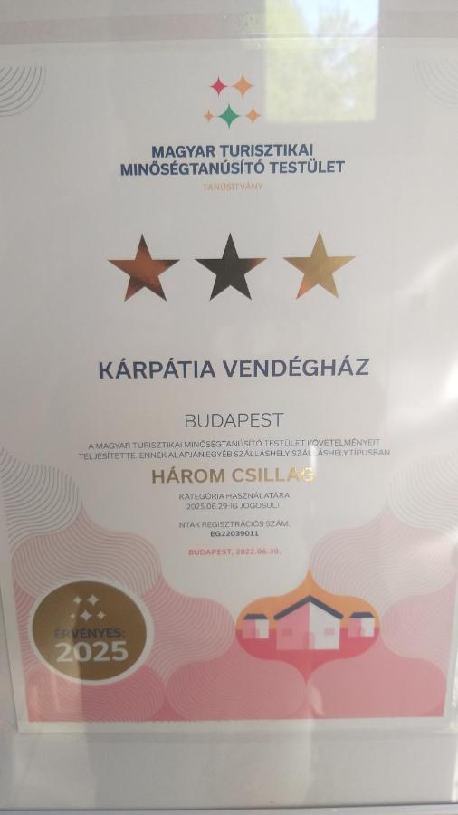 Karpatia Vendeghaz 1201 Budapest Luaran gambar